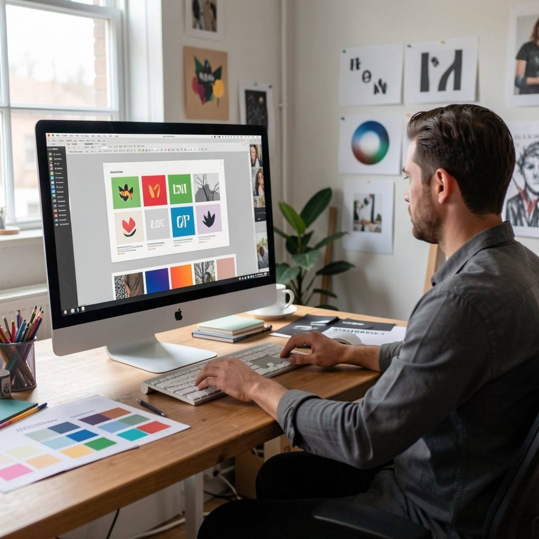 Graphics design services workstation