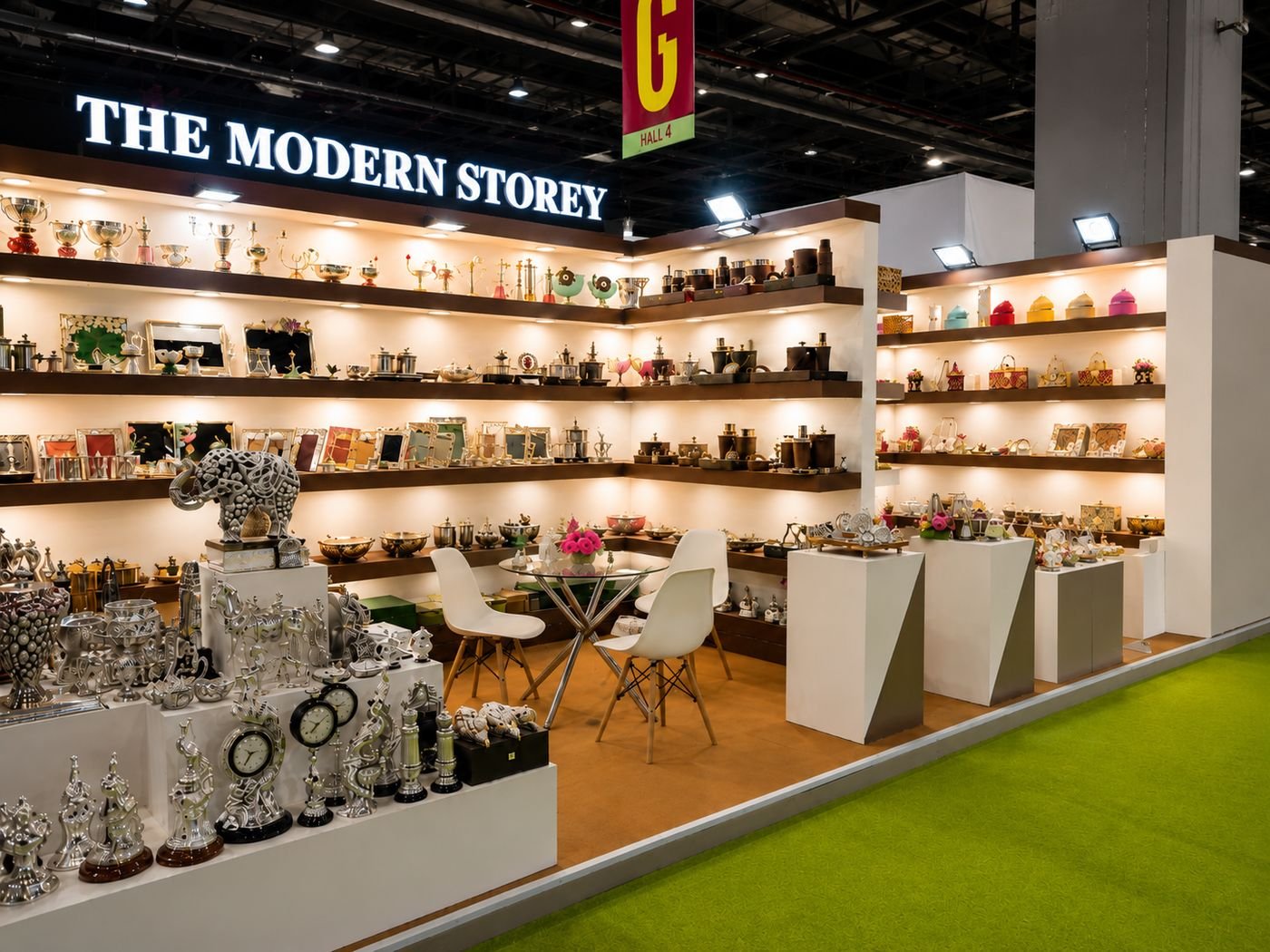 The Modern Storey exhibition stall designed and built by Bizcartel India